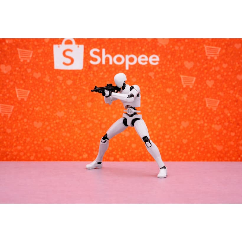 Carbon 13 (Nova Geração do Boneco Articulado DAMMY 13)  Action Figure para Montar | Colecionável e Personalizável