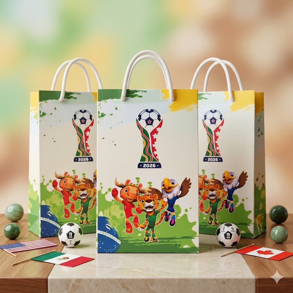 Sacolinhas Personalizadas para Festa Aniversario Lembrancinha Copa do Mundo