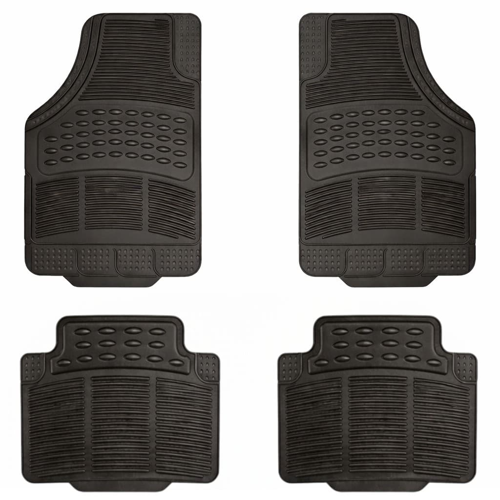 Jogo Tapete Borracha PVC Automotivo Universal Para Fiat Antiderrapante