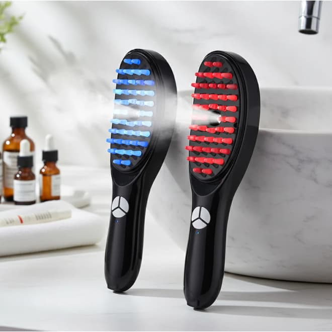 Massageador Elétrico Capilar LED Vibratório Estimulador