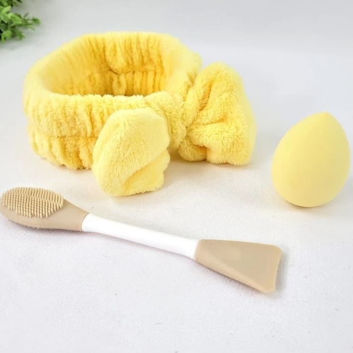 Kit Skincare Com Faixa Escova Facial Esponja Presente perfeito para Você e sua Mãe Envio Rápido