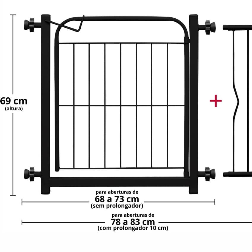 Grade Portão Pet Proteção Para Cães Portão para Bebes Segurança Para Crianças, Bebes