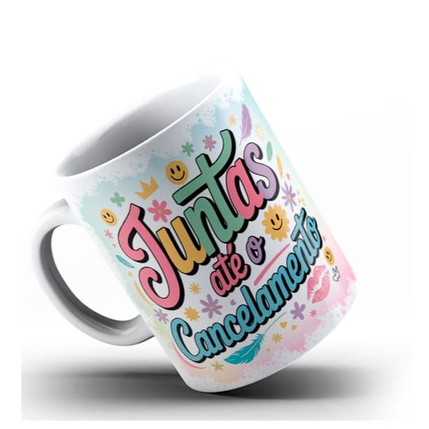 Caneca (mod22) -Juntas ate o Cancelamento - Caneca Personaliza