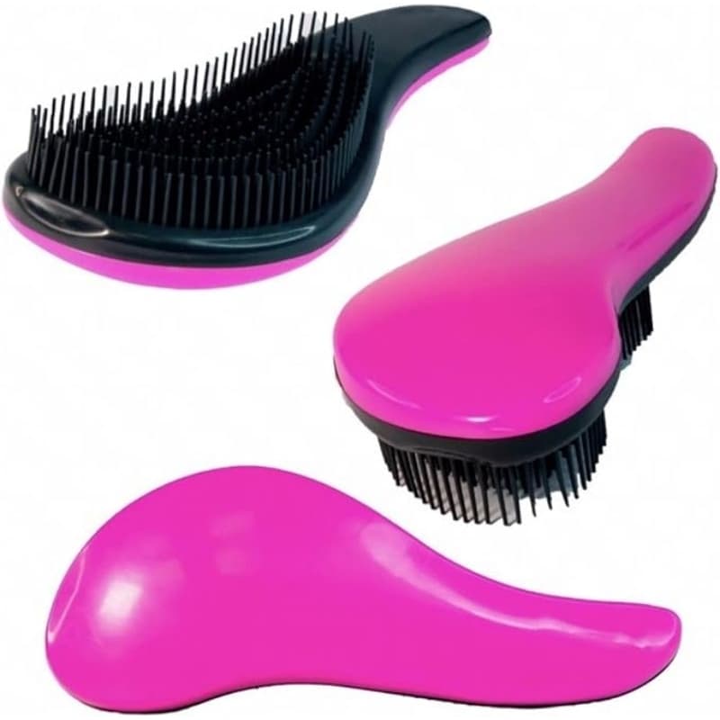 kit com 3 Escova Mágica para Cabelo Com Cabo Para Desembaraçar Para Banho/Penteados/ Instrumento de Salão