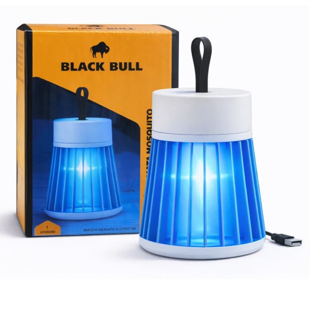 Luminária UV Abajur Mata Mosquito Repelente USB Portátil Elétrica Anti Insetos