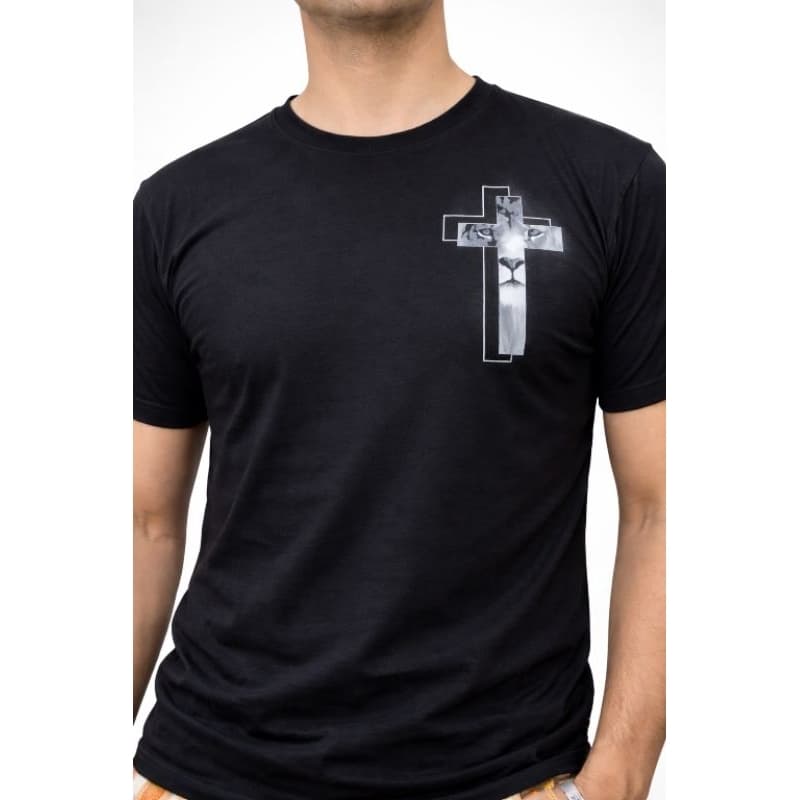 camiseta masculina com cruz no peito, camisa preta evangélica.blusa com cruz,blusa casual,blusa trabalho.