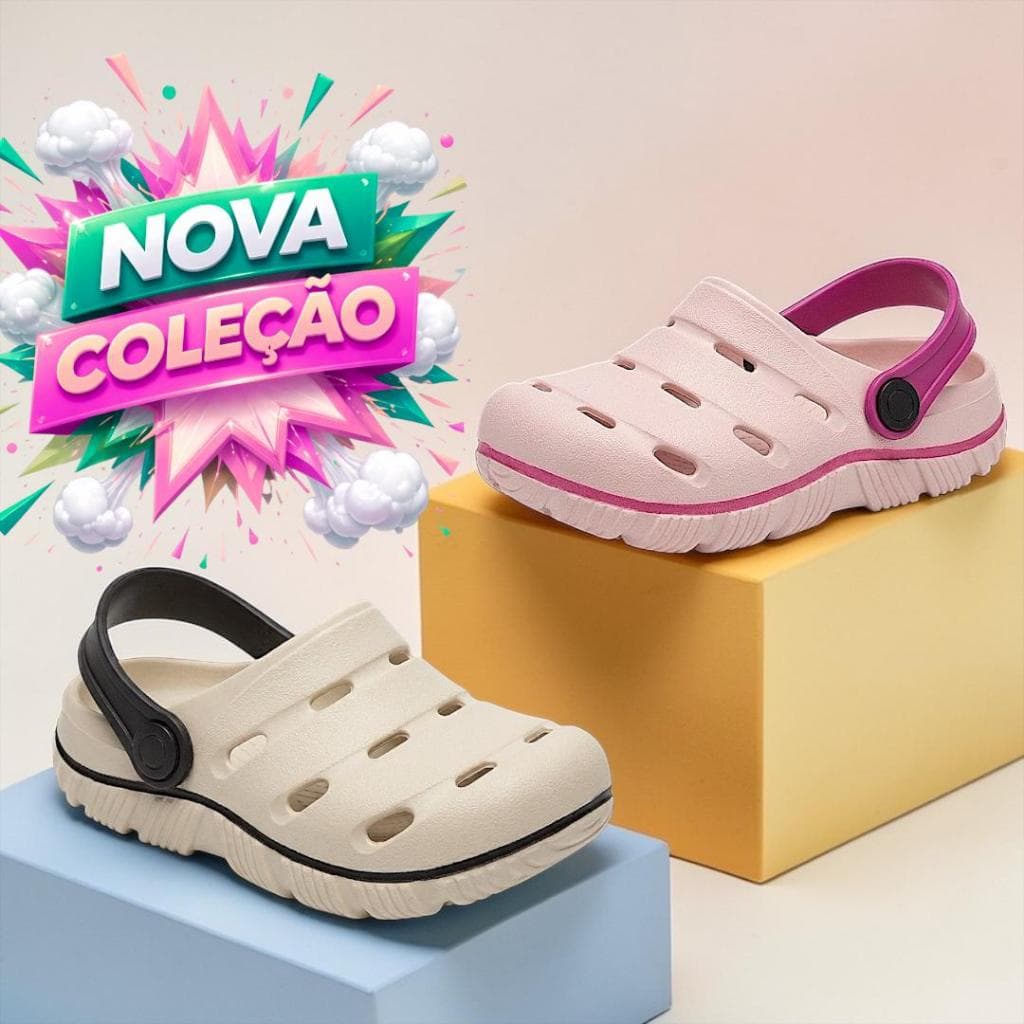 Novo Lançamento Babuche Infantil Menino e Menina Confortável Leve Antiderrapante 👟