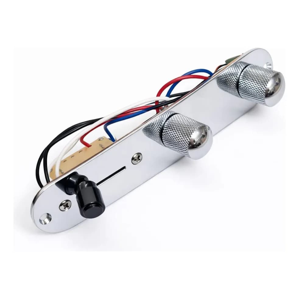 Placa Plate Elétrica Knob Completo Guitarra Telecaster