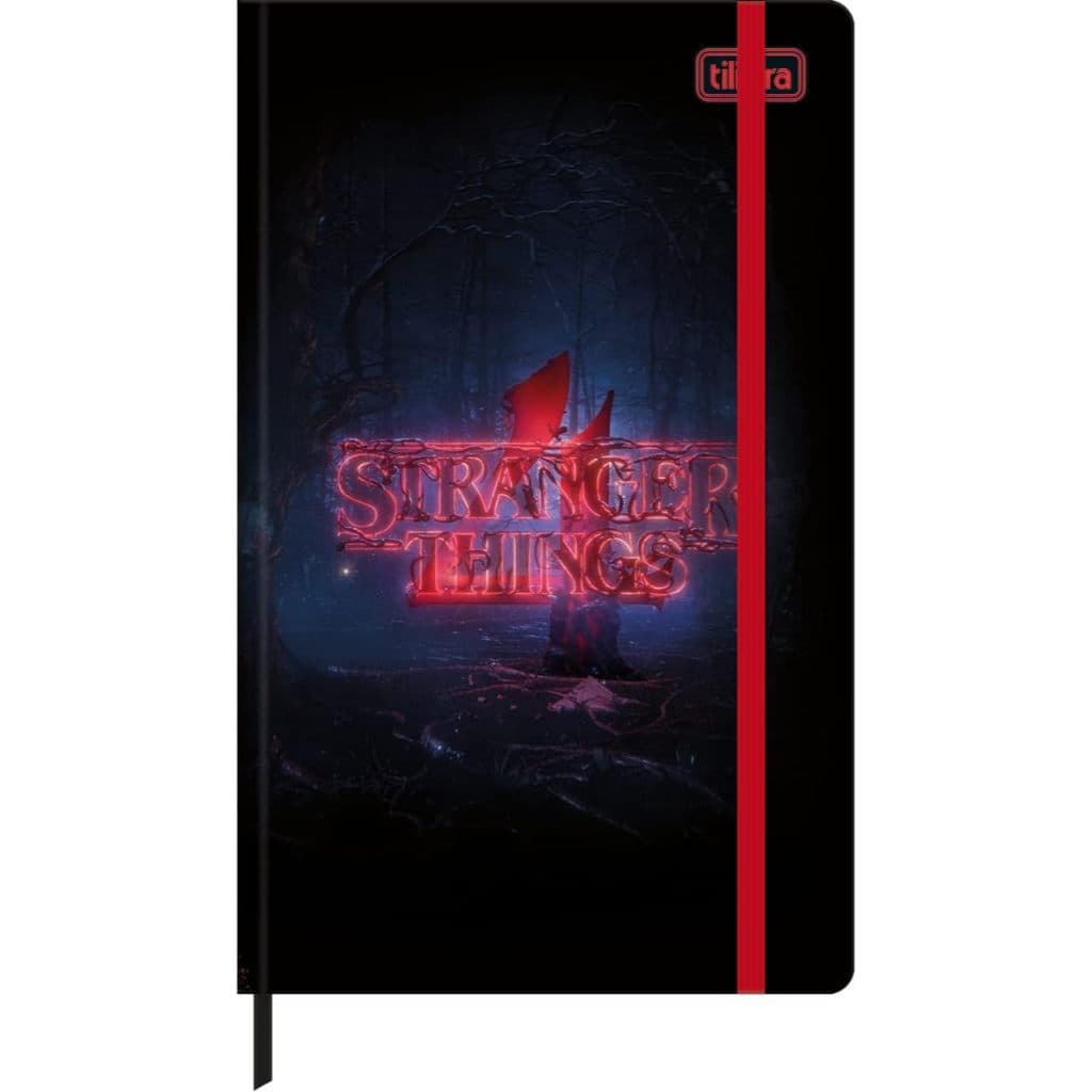 Caderno Fitto Stranger Things Costurado Capa Dura Pautado 80 folhas - Tilibra
