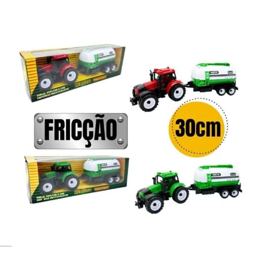 Trator Carrinho De Fricção Reservatório De Água