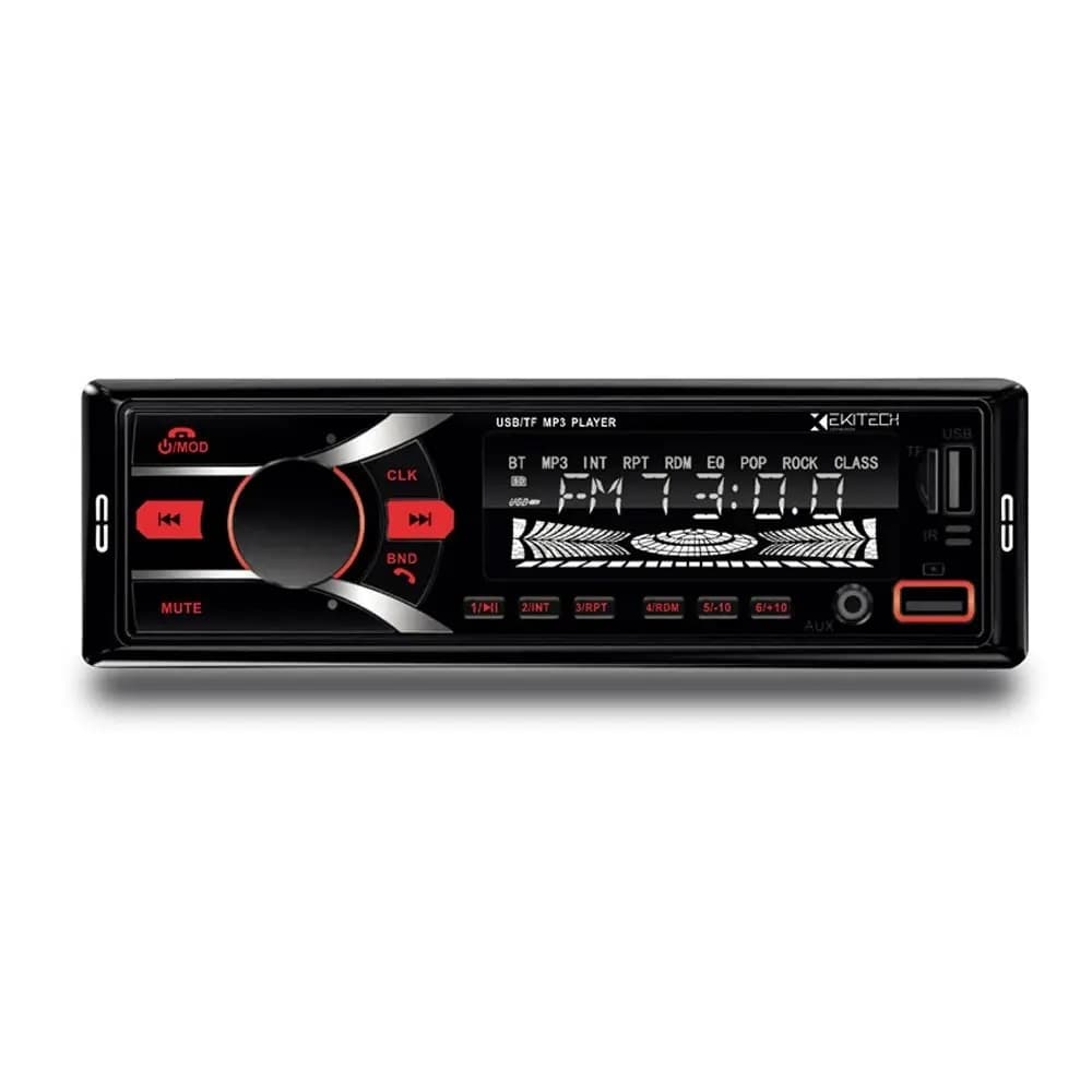 Rádio E-tech Premium Plus - Potência 4x60W, Controle Remoto e Iluminação RGB