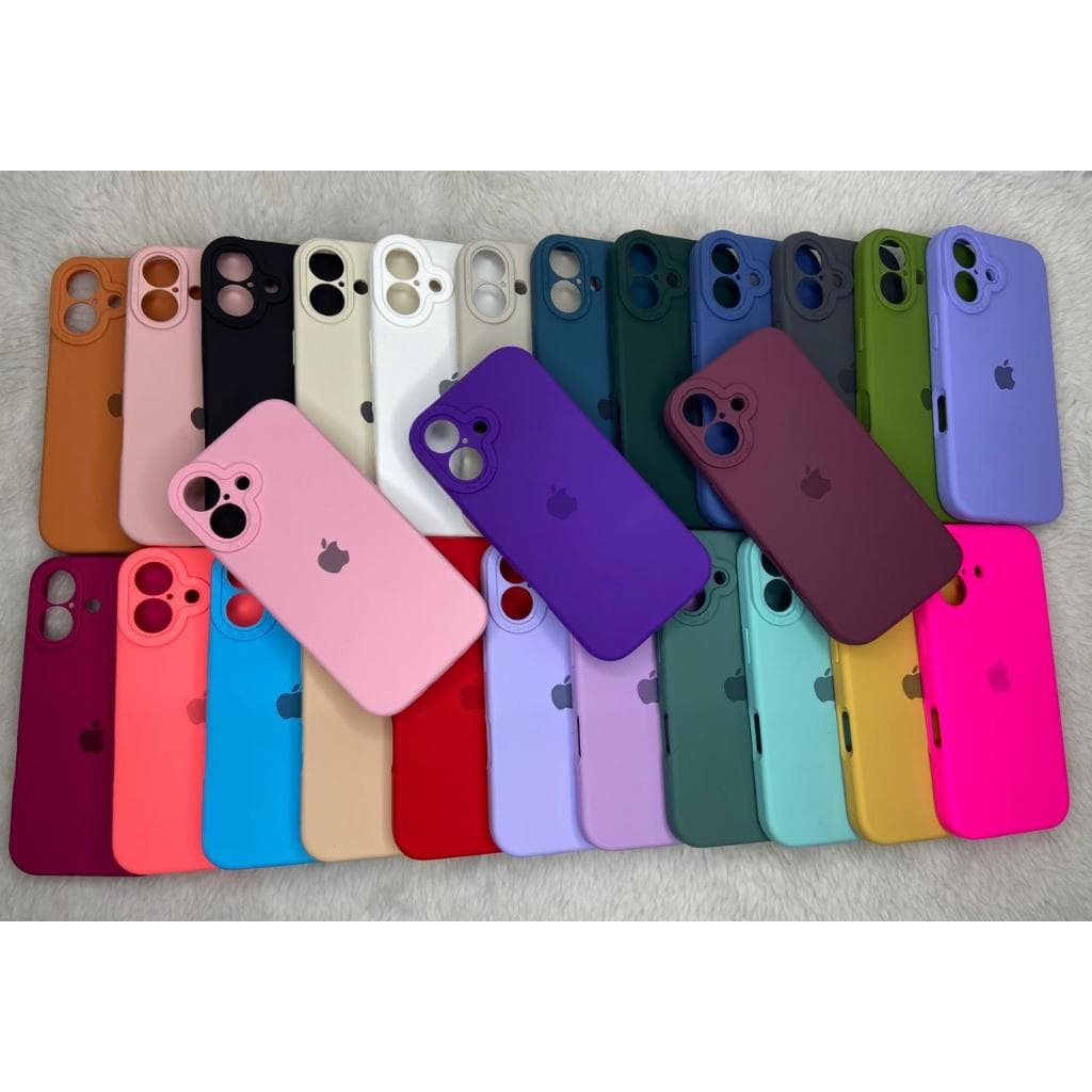 CAPA CAPINHA CASE PARA IPHONE 17 NORMAL  A SILICONE INTERIOR AVELUDADA COM CÂMERA FECHADA......