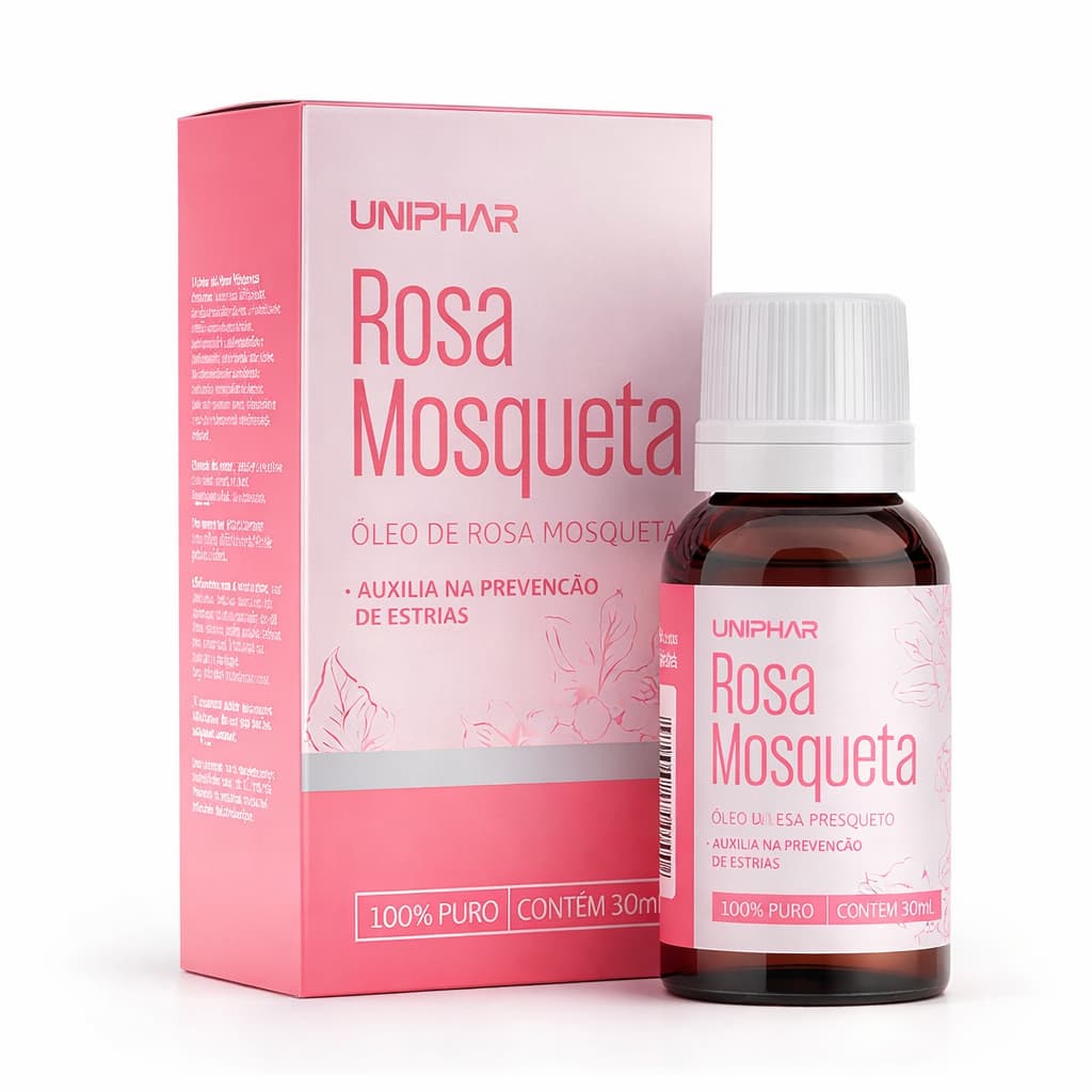 Óleo de Rosa Mosqueta Uniphar 30ml 100% Puro