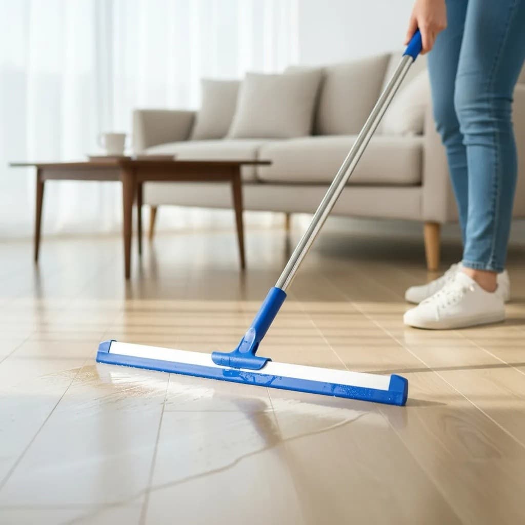 Rodo Silicone Flexível Puxa Água Limpa Vidro Box Banheiro Pia Cozinha Cabo Ajustável