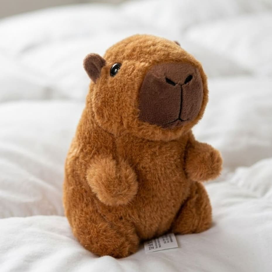 Pelucia Capivara 18cm Presente Namorada Criancas Bebes E Pet Macio Seguro Resistente