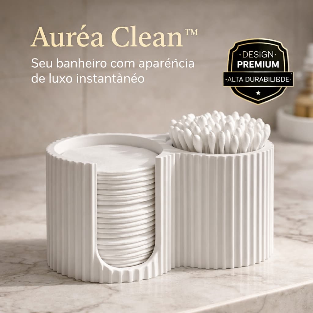Organizador de Banheiro - Porta algodão e Cotonete - Organizador de quarto de bebê - porta algodão