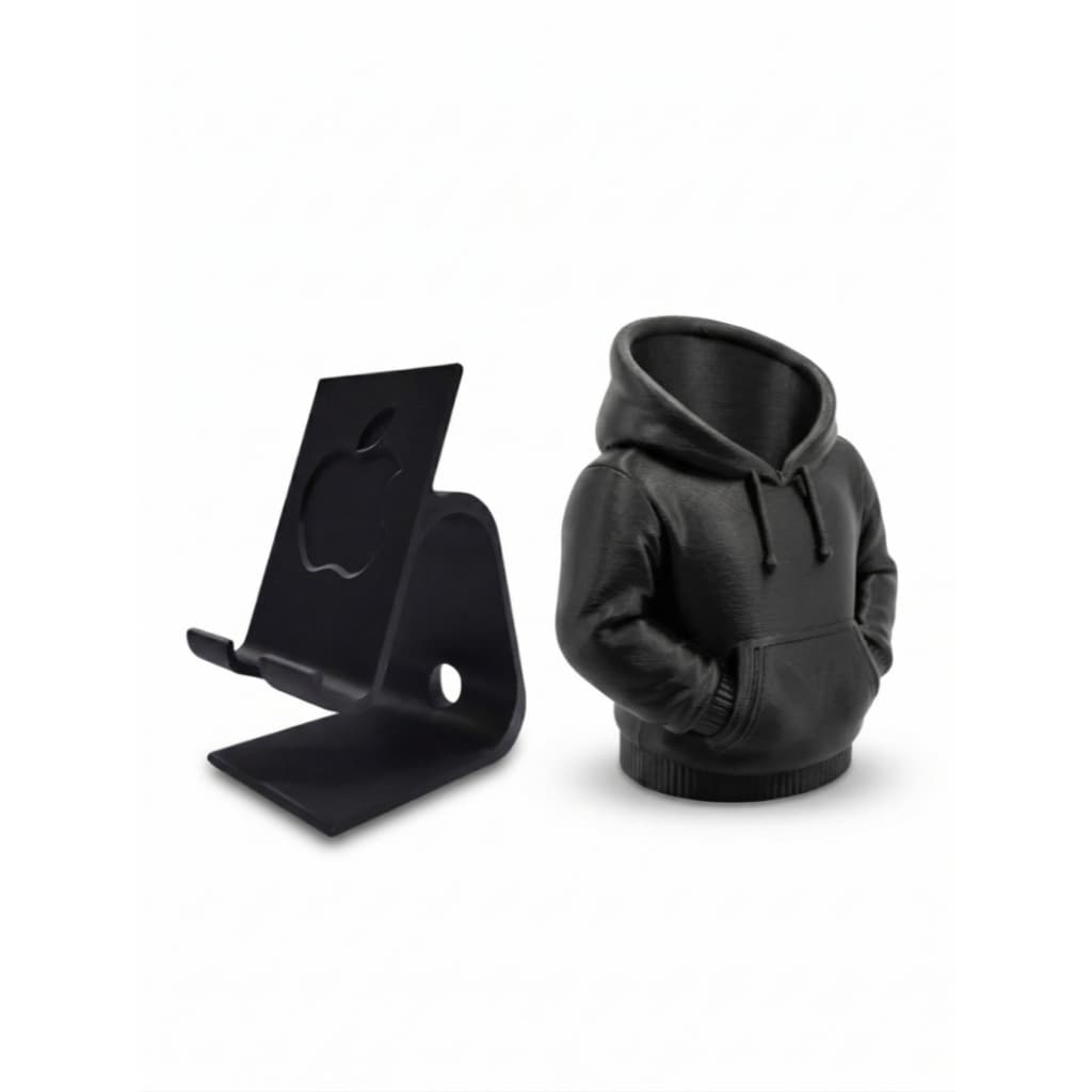 Kit Setup Completo: Organizador Moletom + Suporte Celular | Mesa Bonita e Organizada