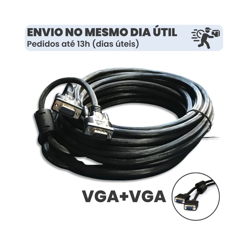 Cabo VGA Macho x Macho com Filtro 10 metros 018-9570
