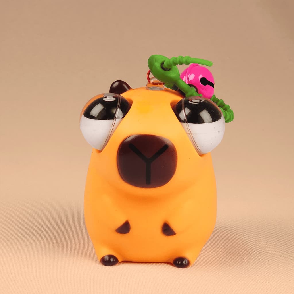 Brinquedo Antiestresse Capivara Olhos Saltitantes – Divertido e Relaxante! 🤎🐾