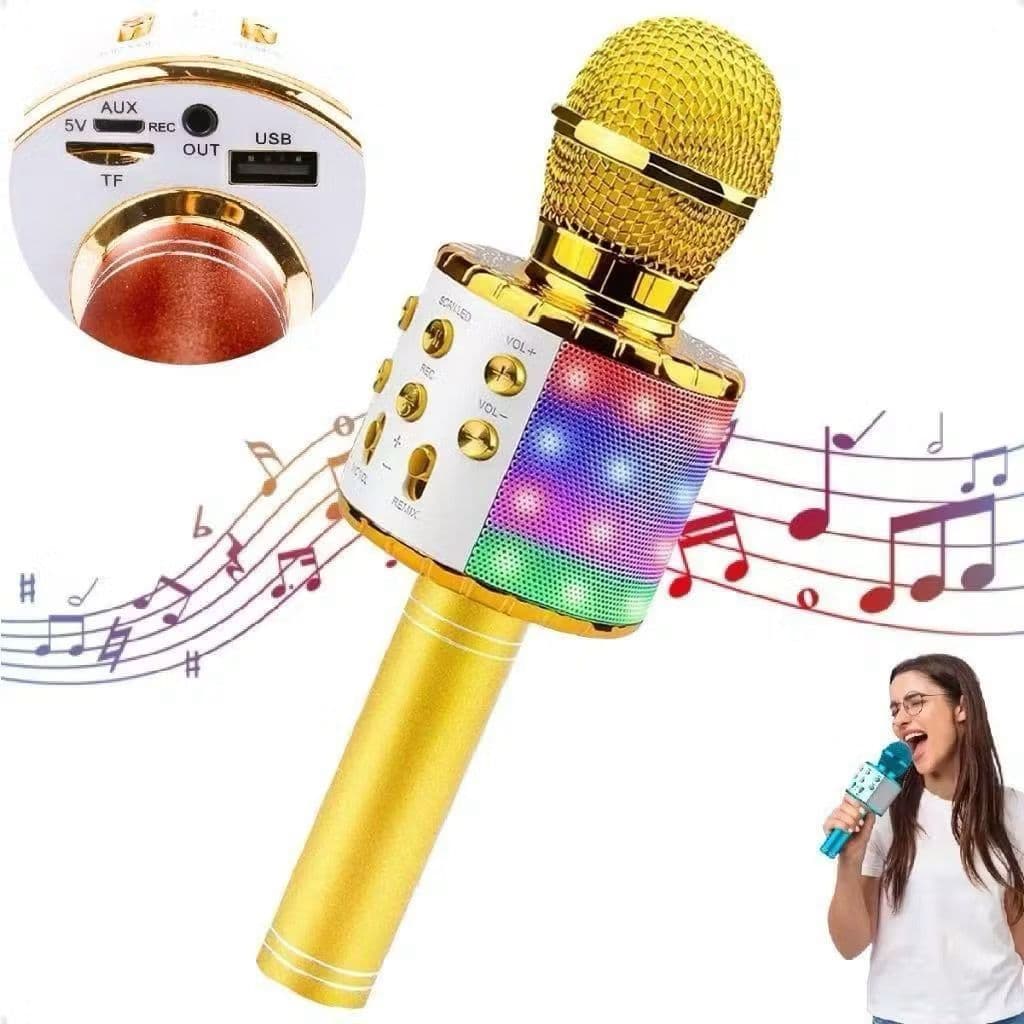Microfone sem fio  Bluetooth karaokê com microfone sem fio!