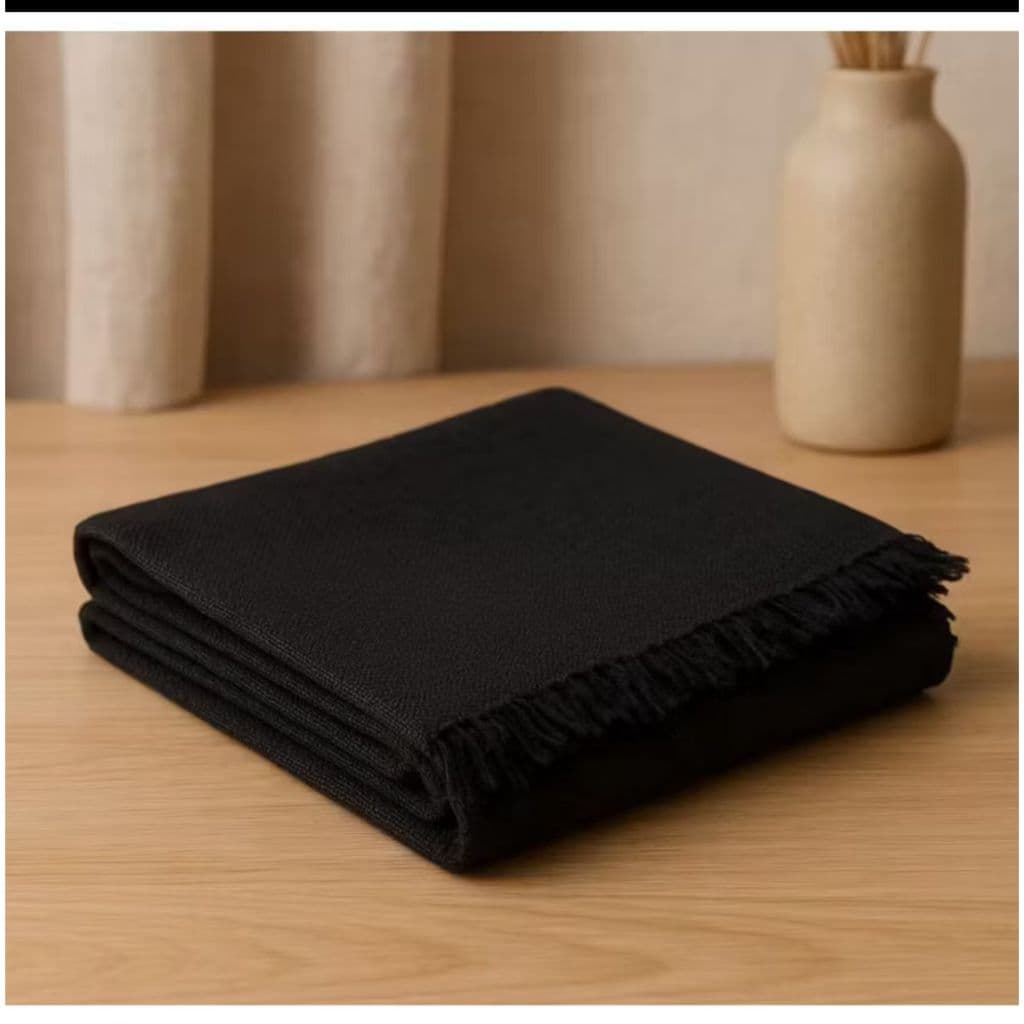 Manta Para Sofa Tipo Capa De Sofa Luxuosa Gigante Preta