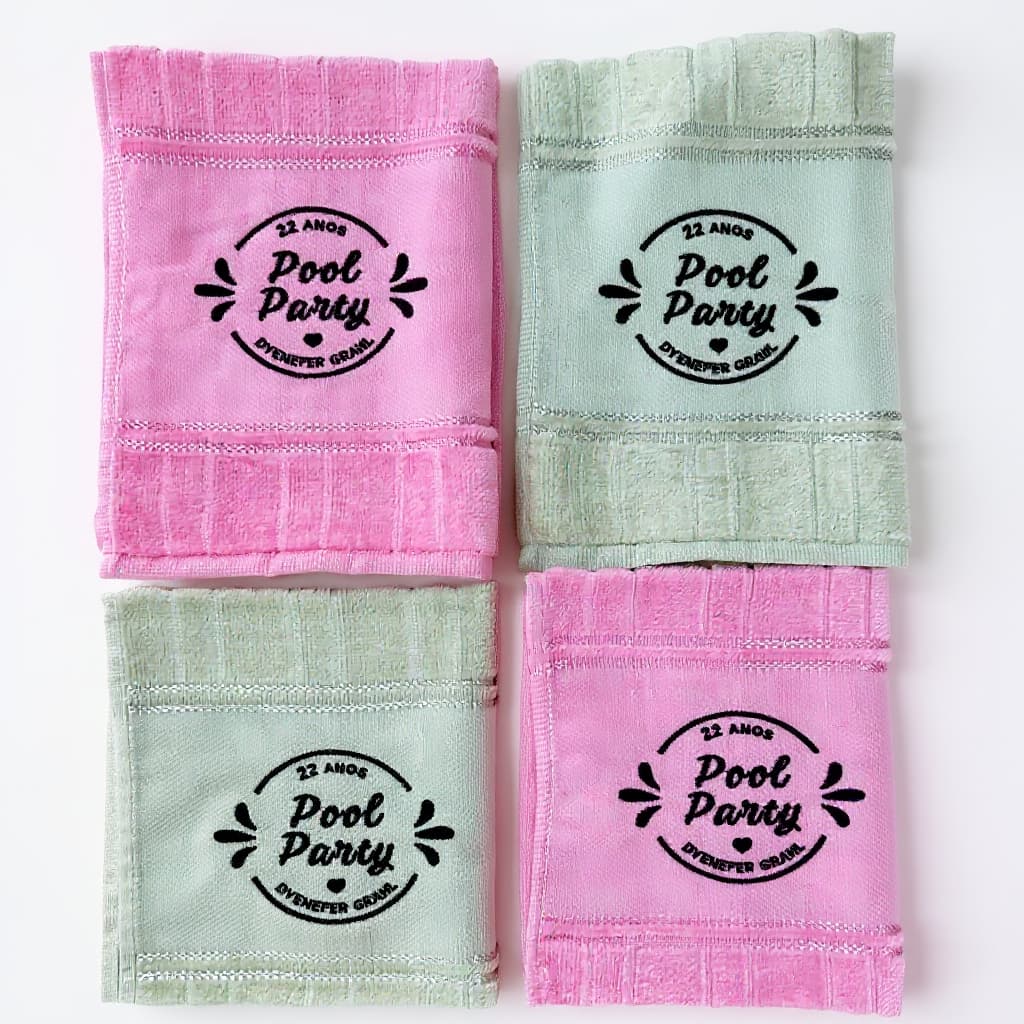 Kits até 20 Toalhas Lavabo Personalizada Bordada - Sua logo - 30x45cm - Artesanalle