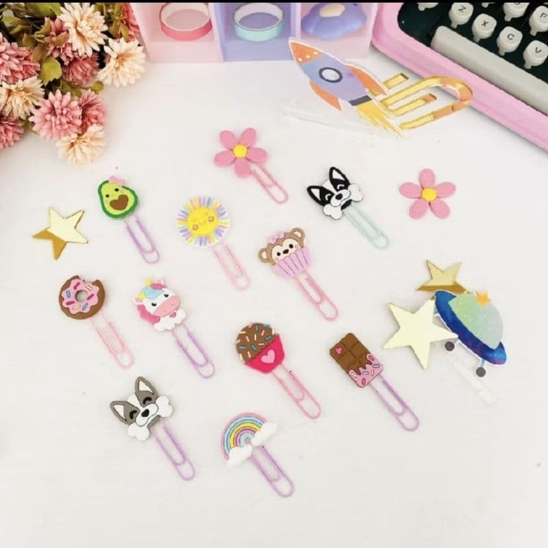 Eclips decorados Buendia (clip para papel) - diversos modelos