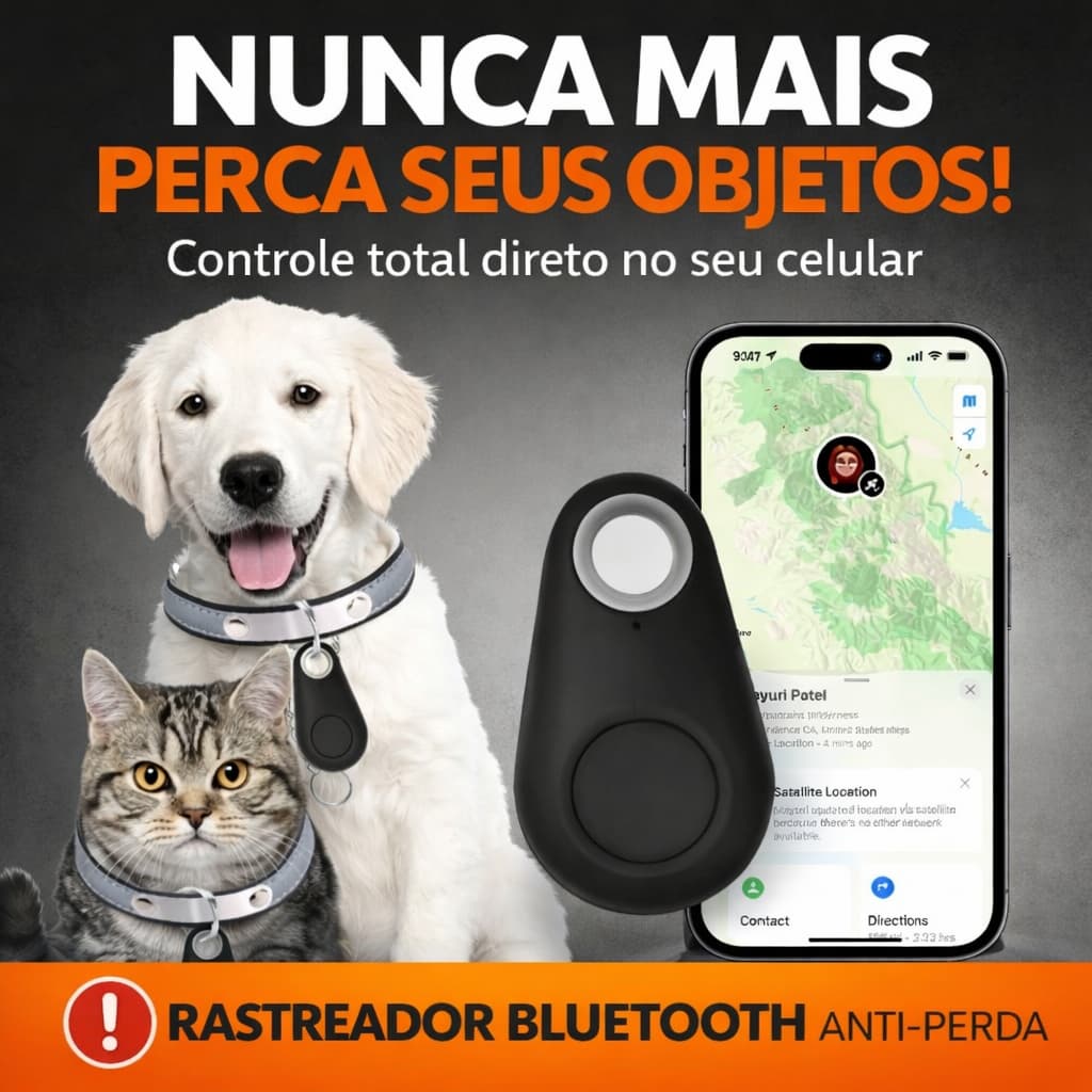 Chaveiro Rastreador Bluetooth Anti Perda Localizador GPS Para Chaves Bolsa Carteira Android iOS