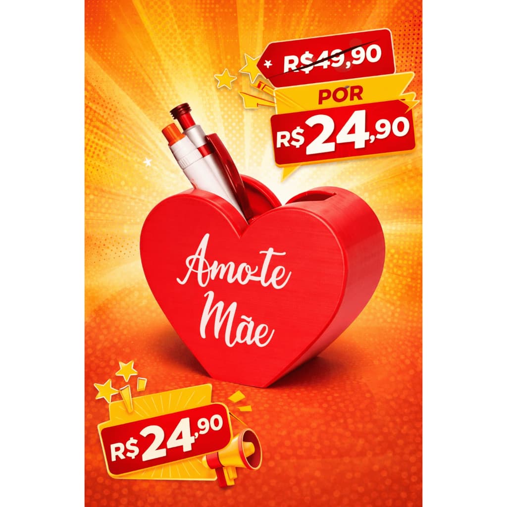 Decoração Coração Dia das Mães Presente Criativo Amor Lembrança Mãe Enfeite Romântico