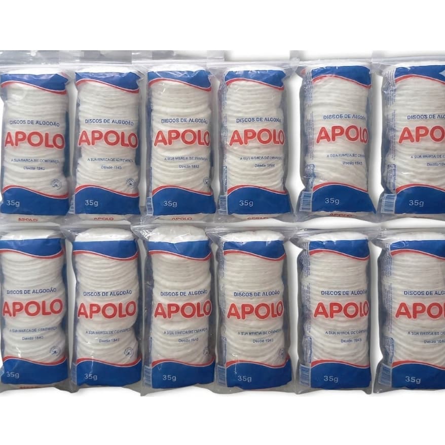 Kit Disco De Algodão APOLO 35g -  Opções 12 ou 8 Unidades