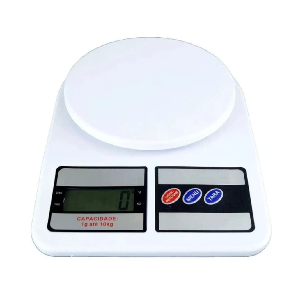Balança Cozinha Digital Alta Precisão Dieta E Nutrição Capacidade máxima 10 kg Cor Branco Marca MFL