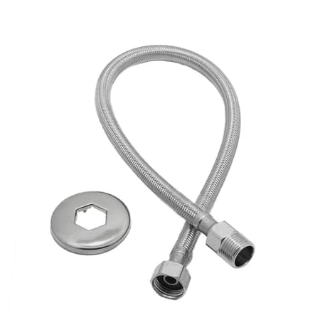 Engate Mangueira Flexível Malha de Aço Inox Trançado 30cm / 40cm / 60cm / 100cm Quente e Fria