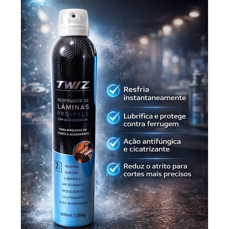 Resfriador De Lâminas Pró-pele Twiz Superbarba 400ml