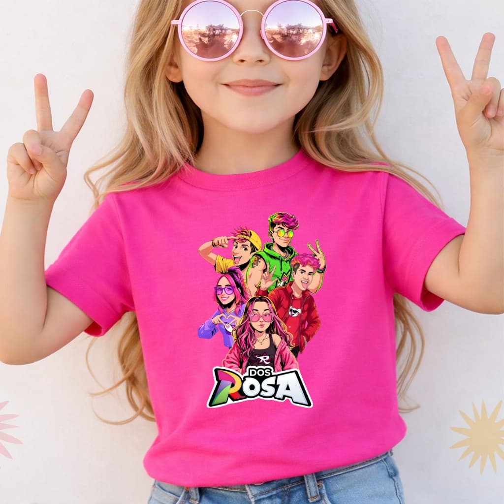 Camiseta Infantil Vick Void Emilly Youtube Dos Rosas Kpop Blusa Algodão Premium Juvenil e Adulto