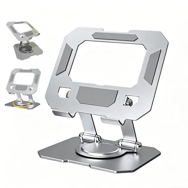 Suporte Tablet Celular Metálico Rotativo EleganteTotalmente Ajustável