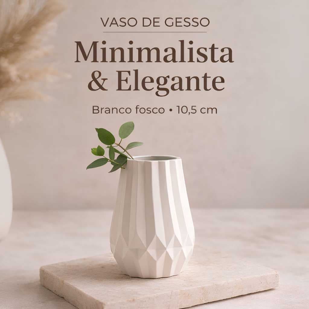 Vaso Decorativo 10,5cm – Ideal para Flores e Suculentas | Estilo Minimalista
