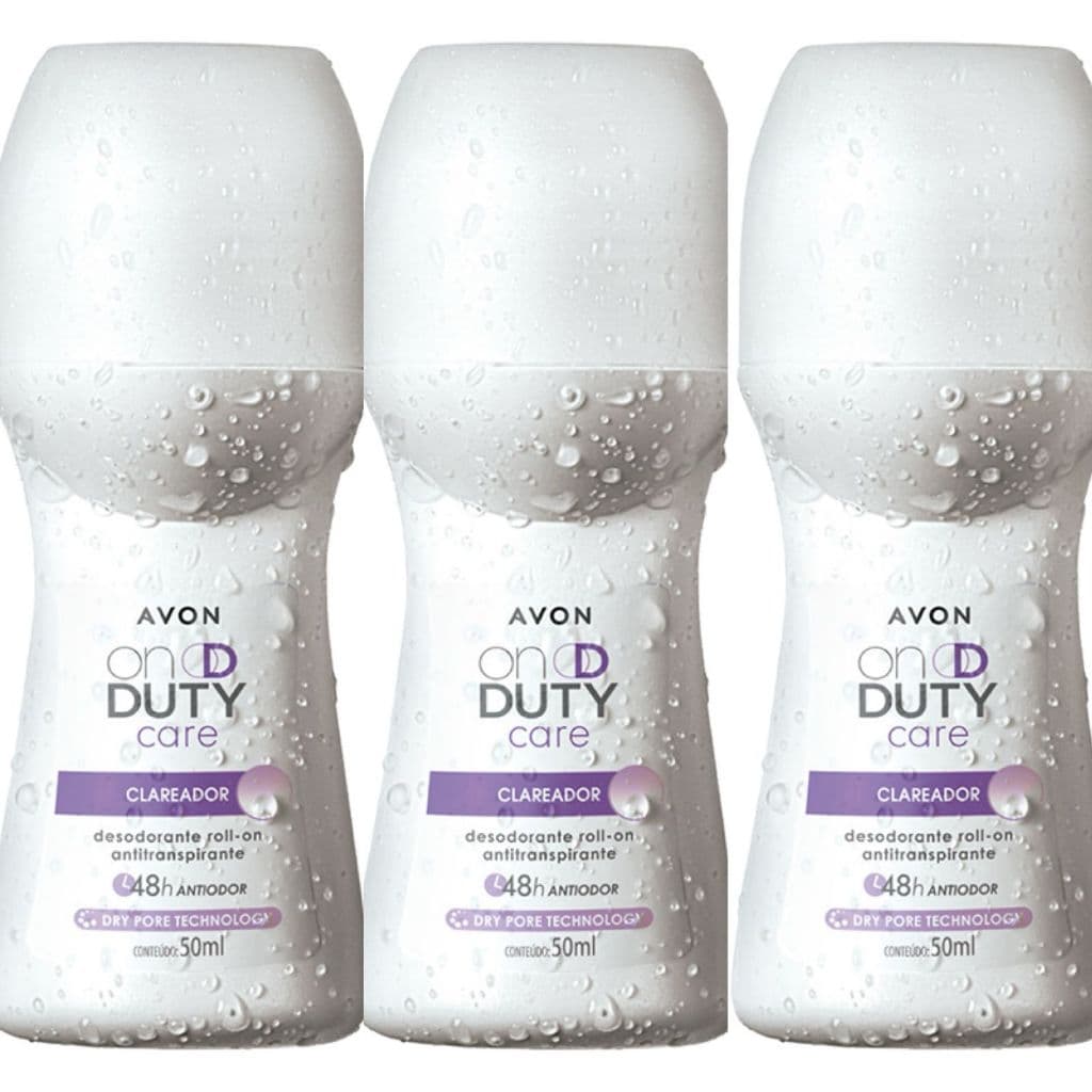 Roll On Avon On Duty Care Clareador (48 ml) Kit com 3/5/9 unidades- PRODUTO ORIGINAL