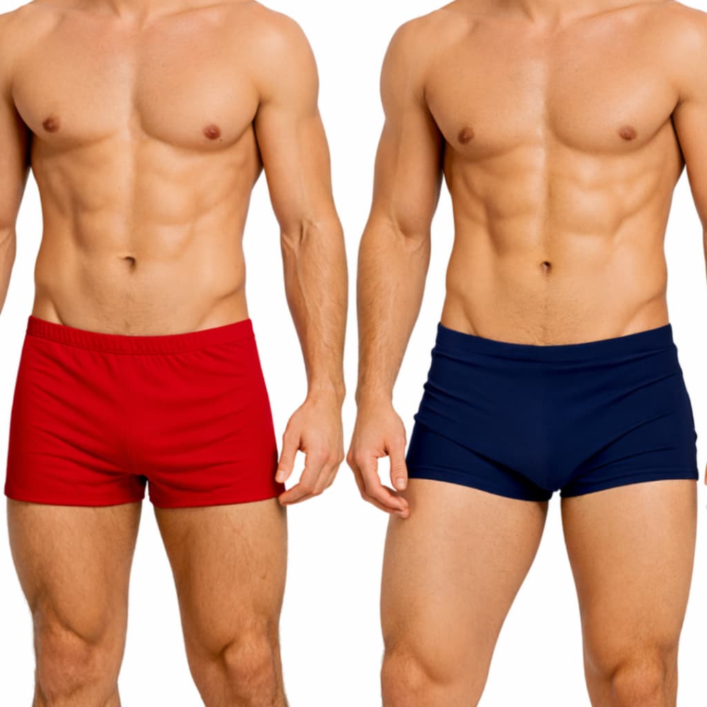 KIT 2 Sunga Boxer Masculina Suplex Tecido Premium Com Forro Praia Piscina Natação Cordão de Regulagem Verão