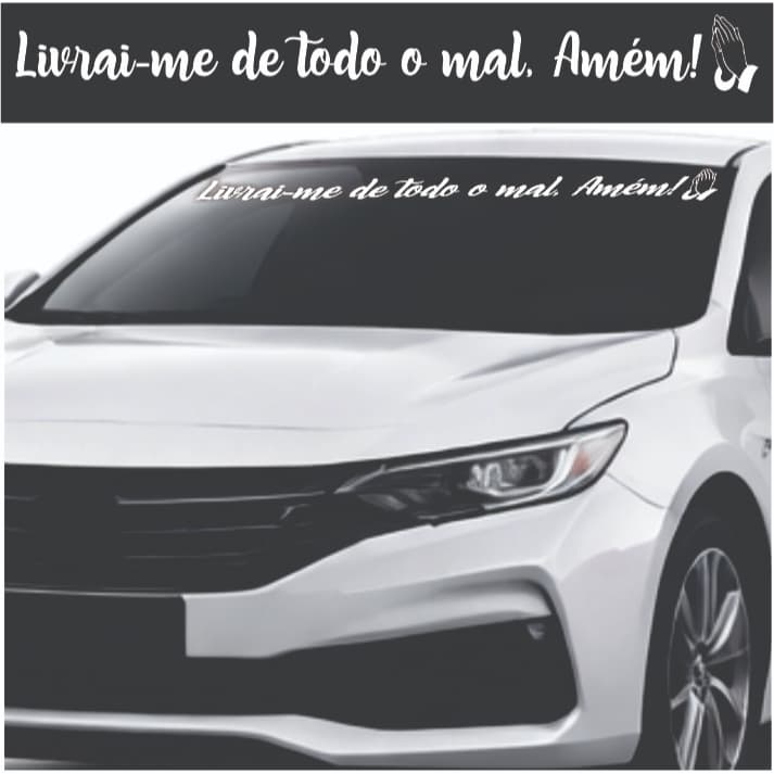 Adesivo para Carro Adesivo Carro Adesivo Automotivo Adesivo Parabrisa Carro Adesivo Evangélico