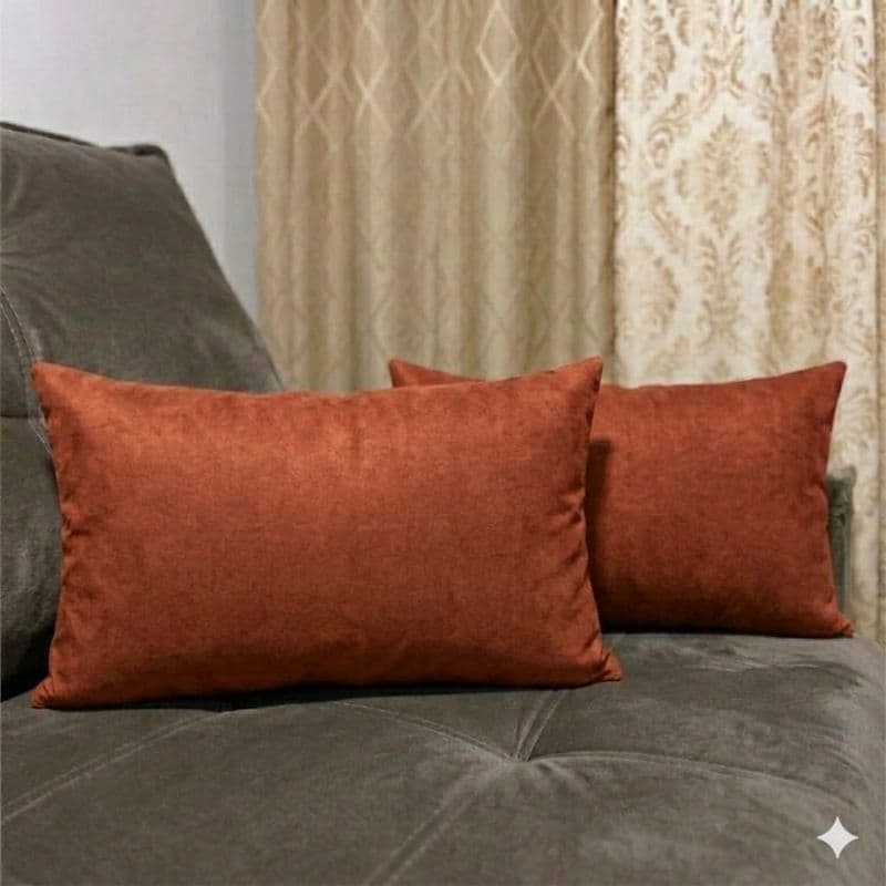 kit Capa Almofadas Baguete 50×30 em Suede PROMOÇÃO - Conforto e Luxo  Apenas Capa.