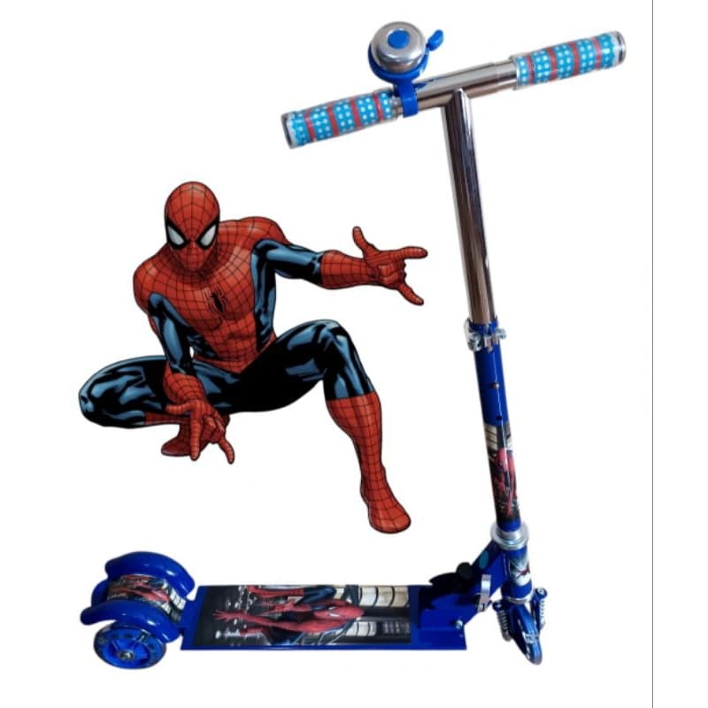 Patinete 🛴 Dobrável Infantil Metal Homem Aranha