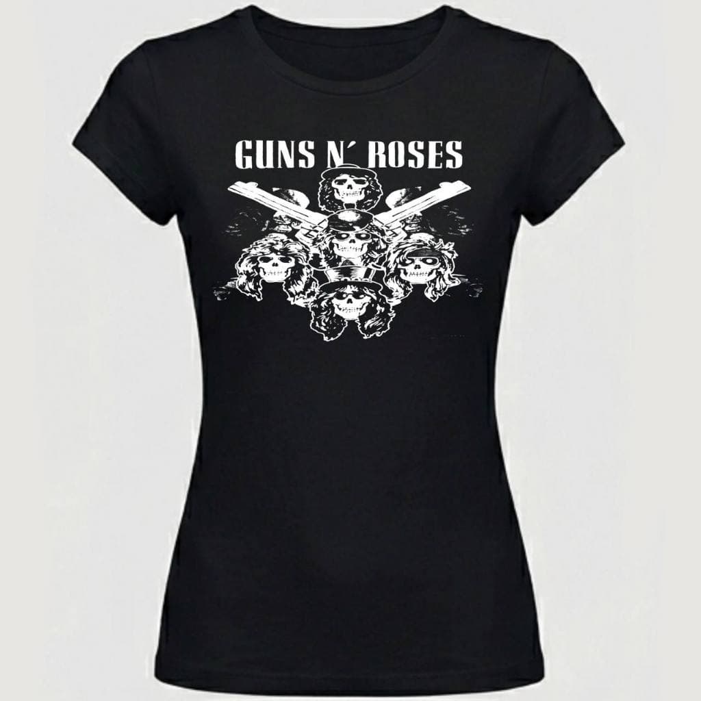 Baby Look Guns N Roses Camiseta Feminina Rock 100% Algodão Estampa Banda