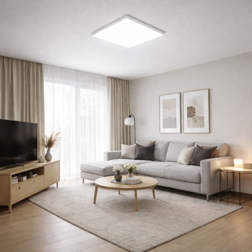 Plafon Painel LED Sobrepor Quadrado 40x40cm 40W Branco Frio