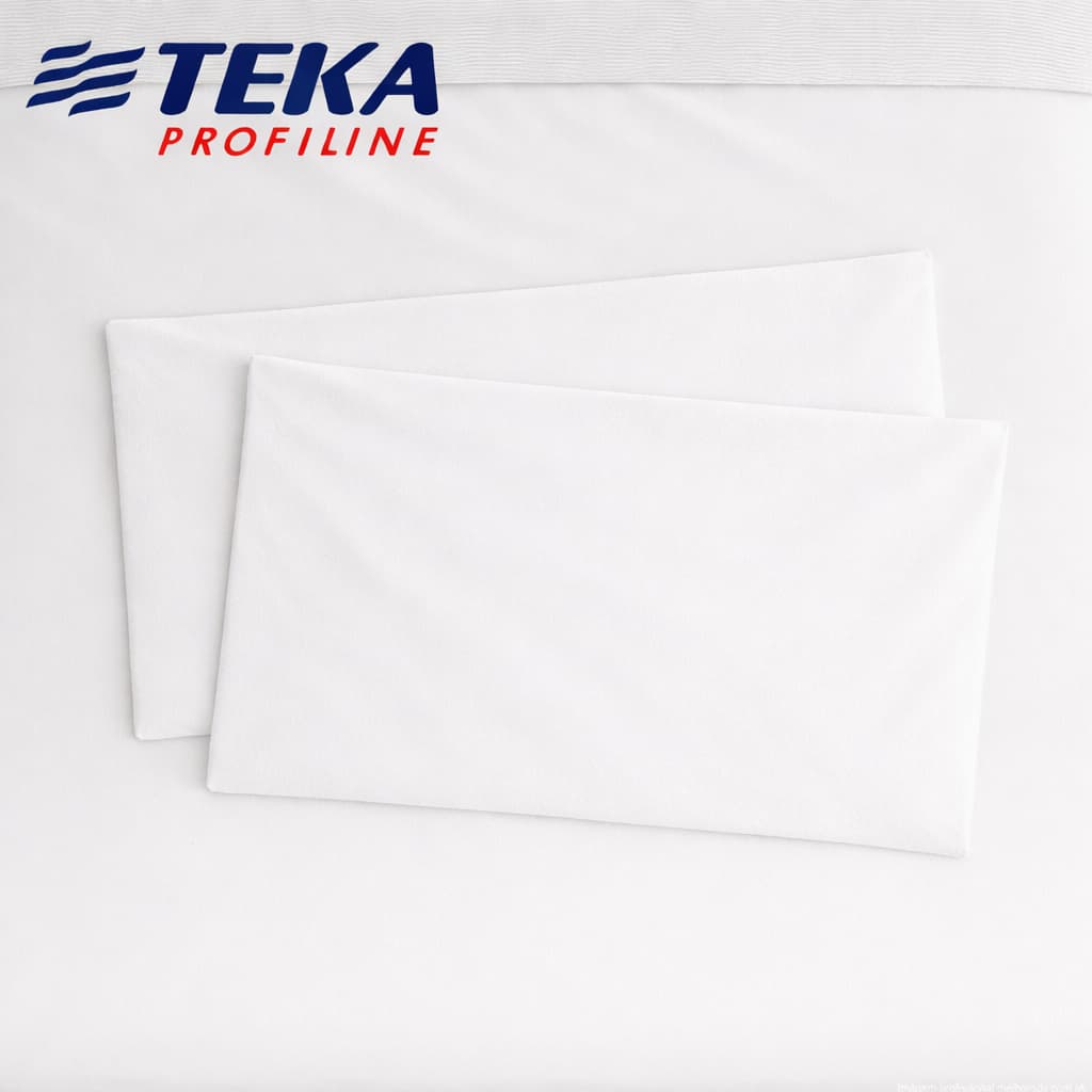 Kit 2 Fronhas Brancas 200 Fios 100% Algodão Sem Abas Teka Imperial Plus Hotel Pousada Macia Casal