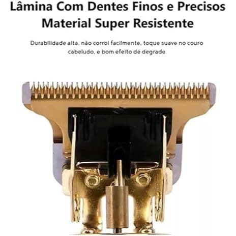 Maquina Dragão Recarregável De Acabamento Barba Profissional Cortar Pelos