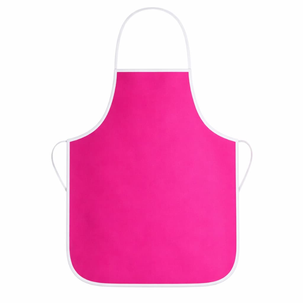 Avental Infantil Impermeável Escolar Proteção Pintura Cozinha Resistente Rosa Pink