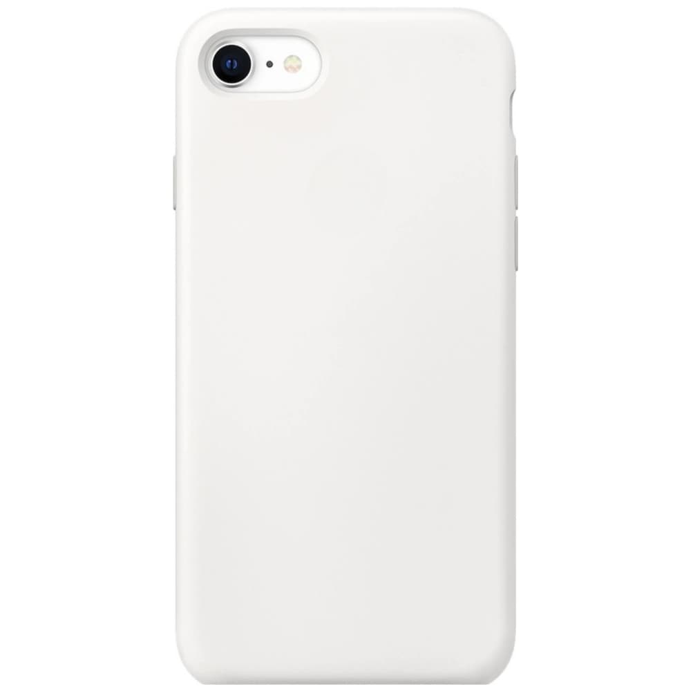 Capinha Branca Para Iphone 7, Iphone 8 Normal e Iphone SE 2020/2022 Fechada Nas Laterais Aveludada