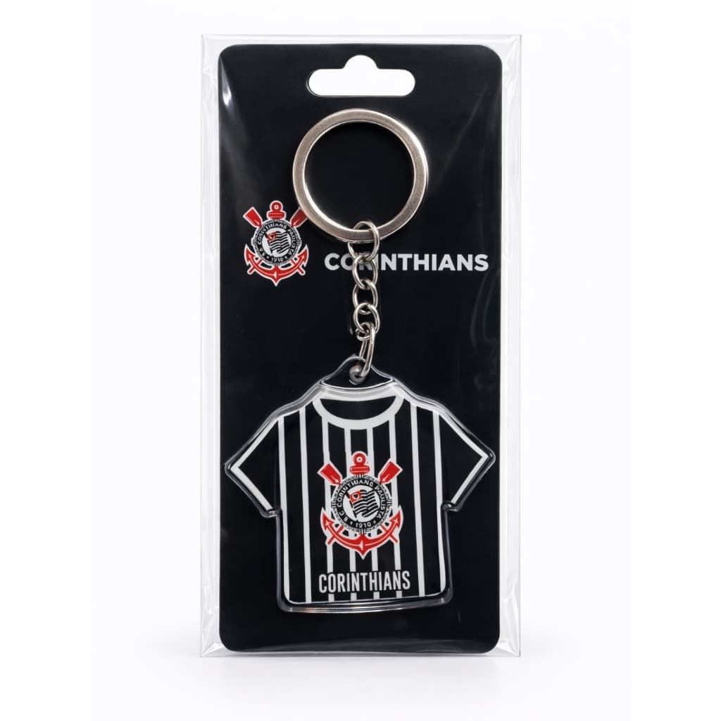 Chaveiro Camisa Corinthians Oficial – Design Uniforme Listrado