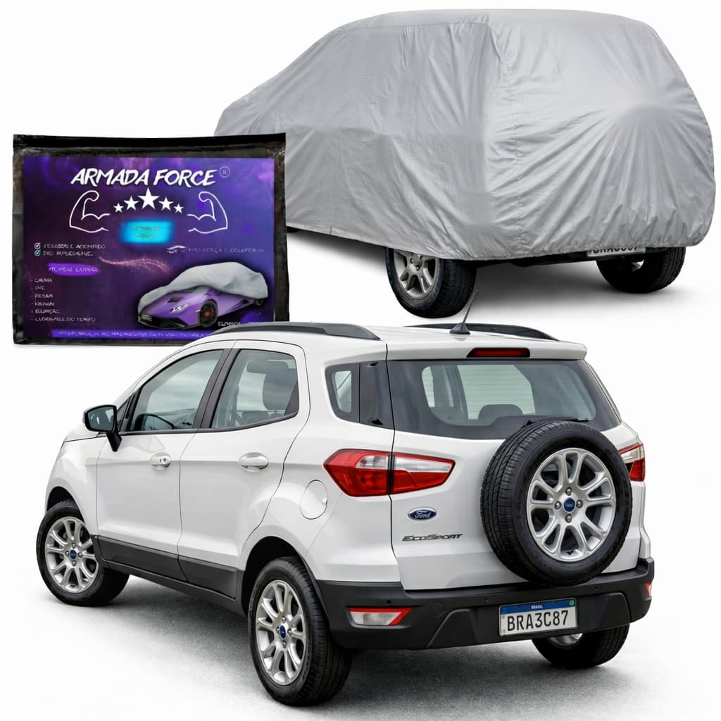 Capa De Proteção Para Cobrir Carro FORD ECOSPORT 100% Impermeável Forrada Anti-UV Chuva e Poeira