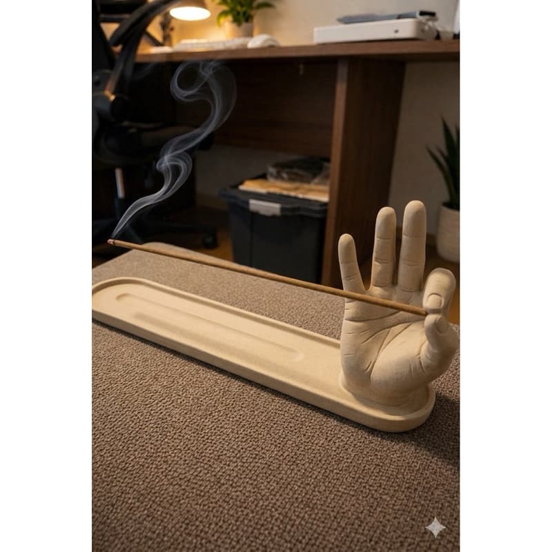 Suporte para Incenso Mão Zen Varias cores – Decoração Relaxante & Estilosa